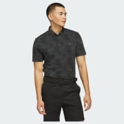 adidas Go-To Printed Polo Shirt - Grey | Free Shipping with