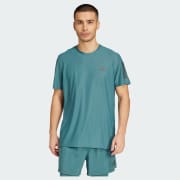 adidas Own the Run Tee - Brown | Free Shipping with adiClub