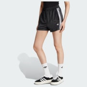 【ADIDAS】Pinstripe Satin Short Pants - Green / KD2284 adidas Originals Pinstripe Satin Shorts - Green | Free