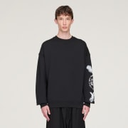 adidas Y-3 Graphic Crew Sweatshirt - Black | Free Shipping