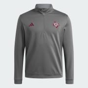 アメフト ゴルフ Texas A&M アギース ジャケット Mサイズ【新品】 adidas Texas A&M Aggies Coaches Elevated Golf Quaterzip - Grey