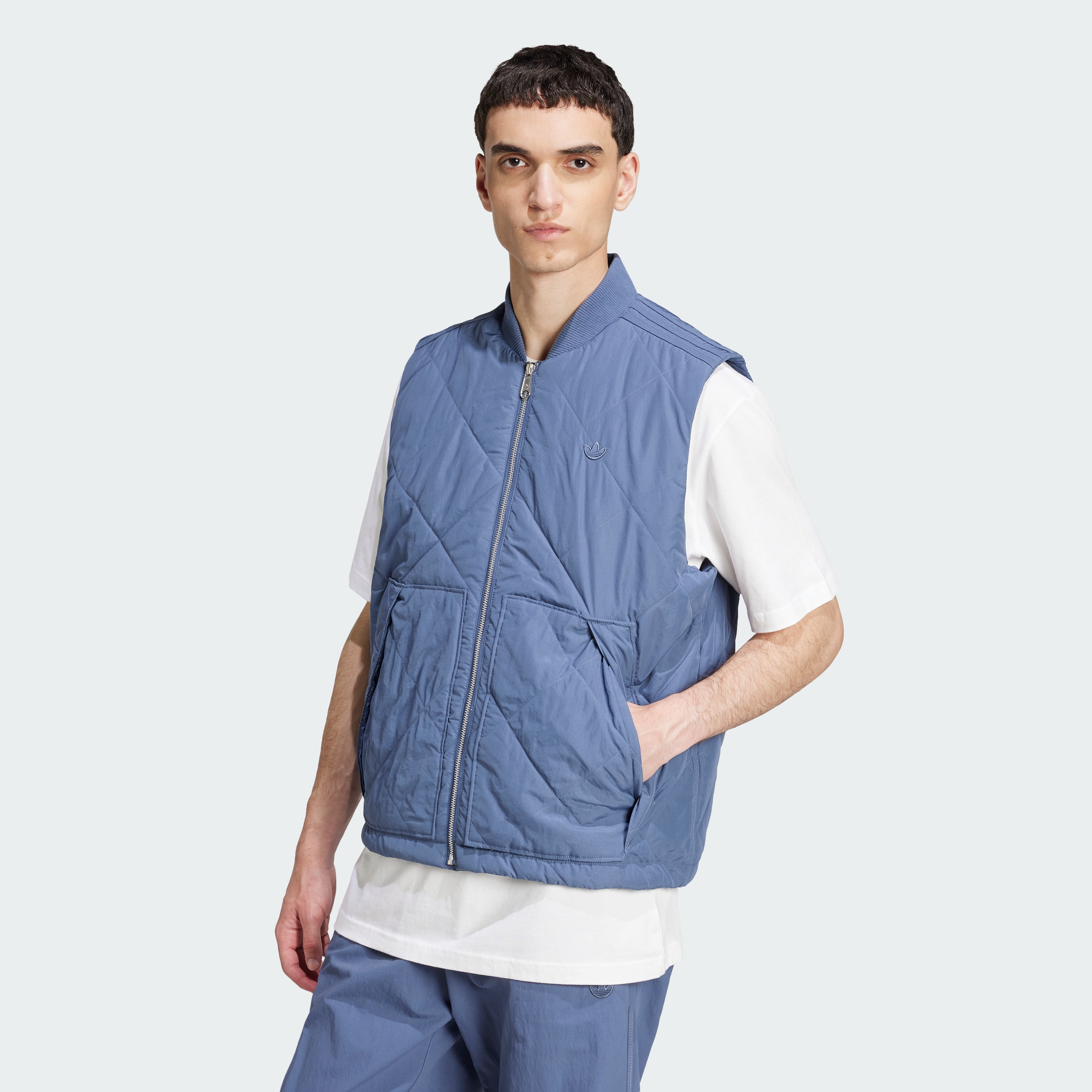 adidas men Premium Essentials Nylon Quilted Vest