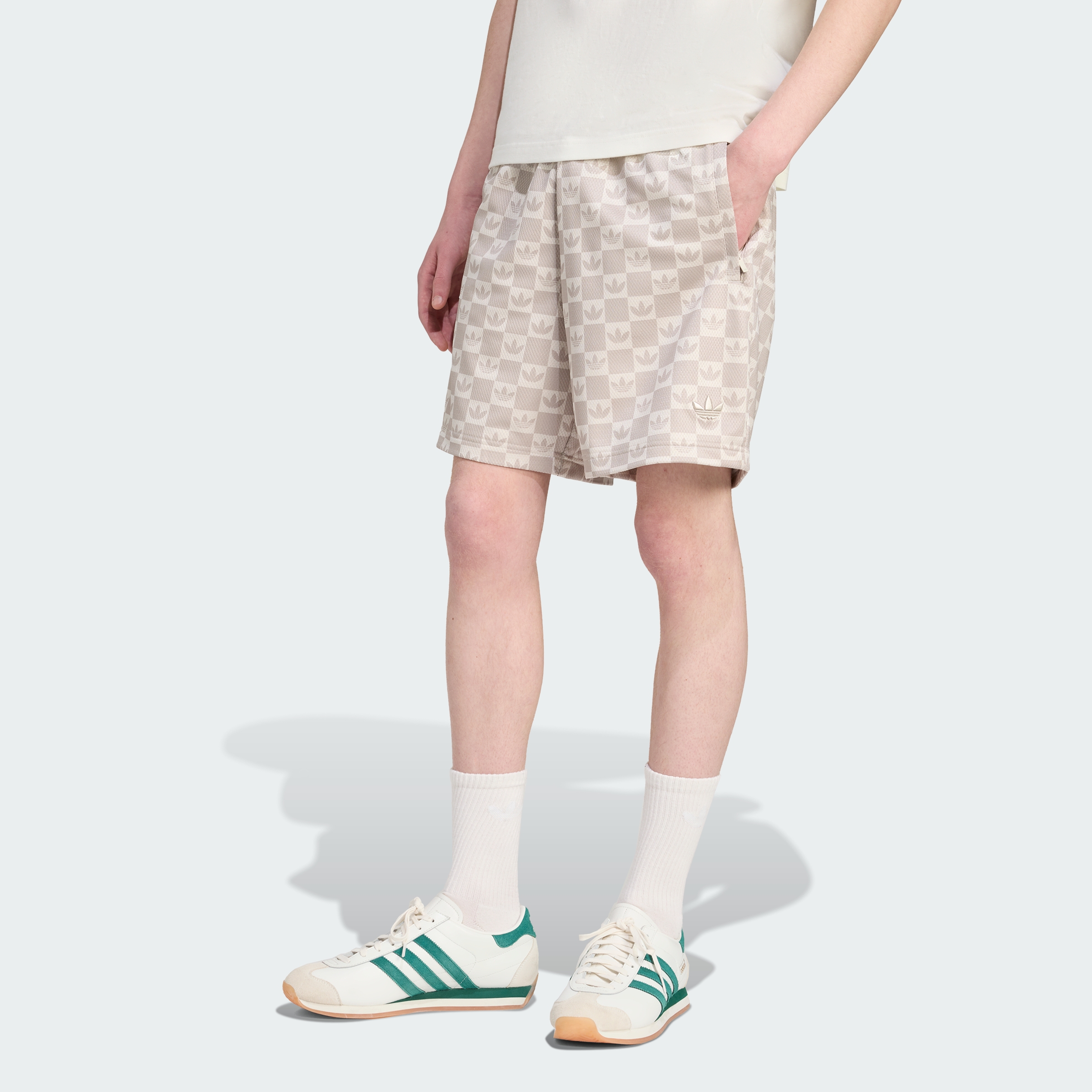 adidas men Monogram Regular Mesh Shorts
