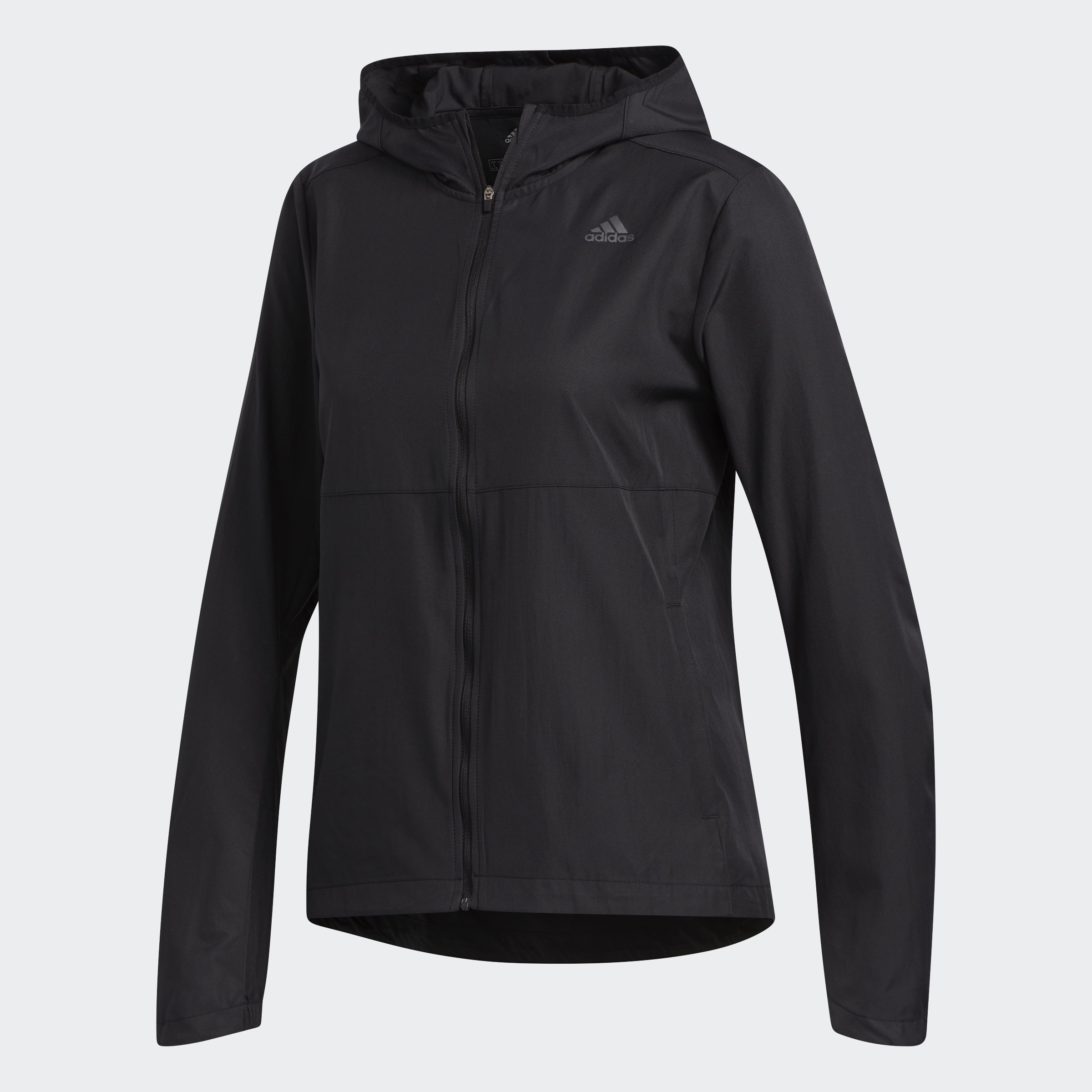 escolta viudo Espere Adidas Women's Own the Run Zip Front Wind Jacket Black Size XS for sale  online | eBay