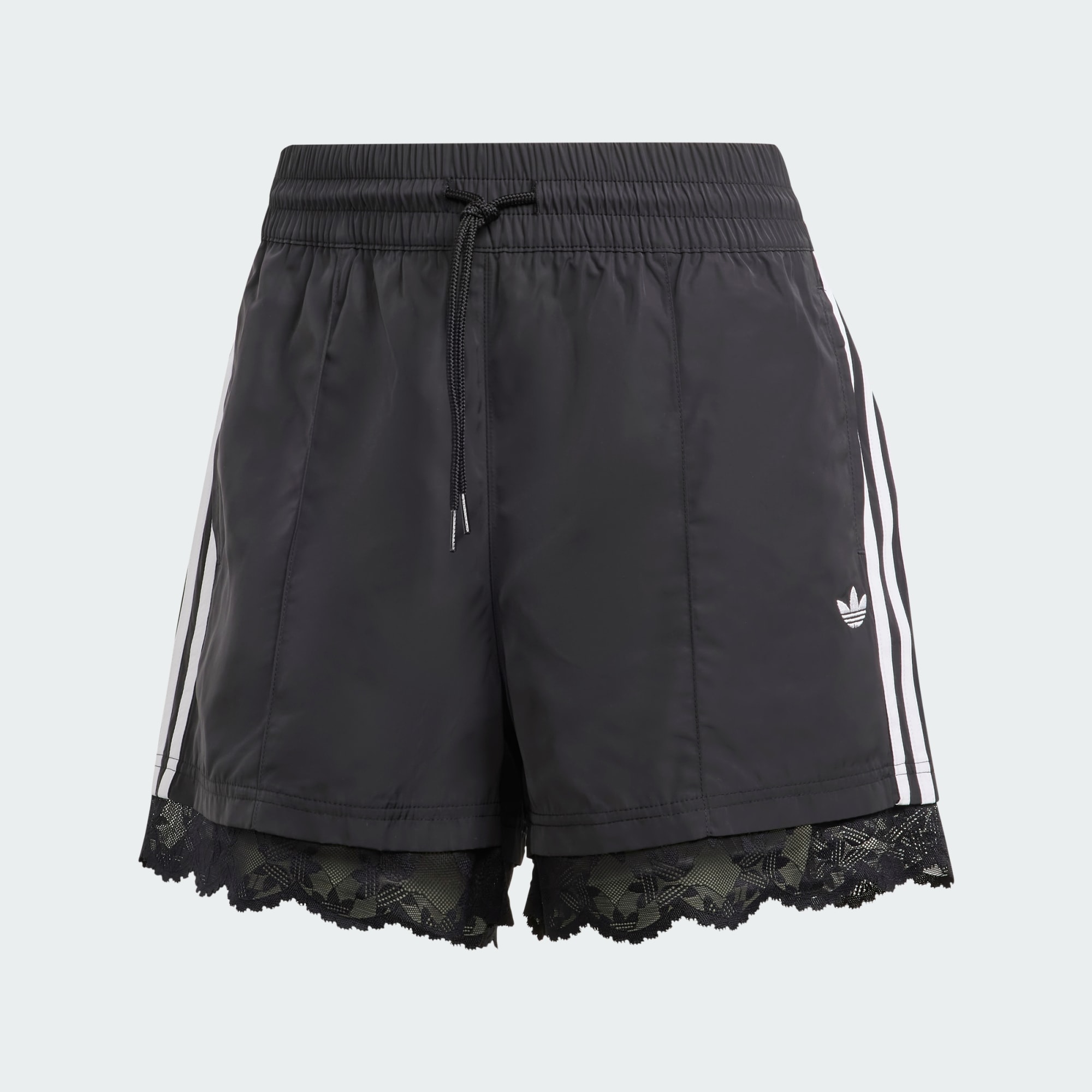 [adidas] リボン付きプリーツマキシスカート アディダス リボン プリーツ マキシスカート - ブラック