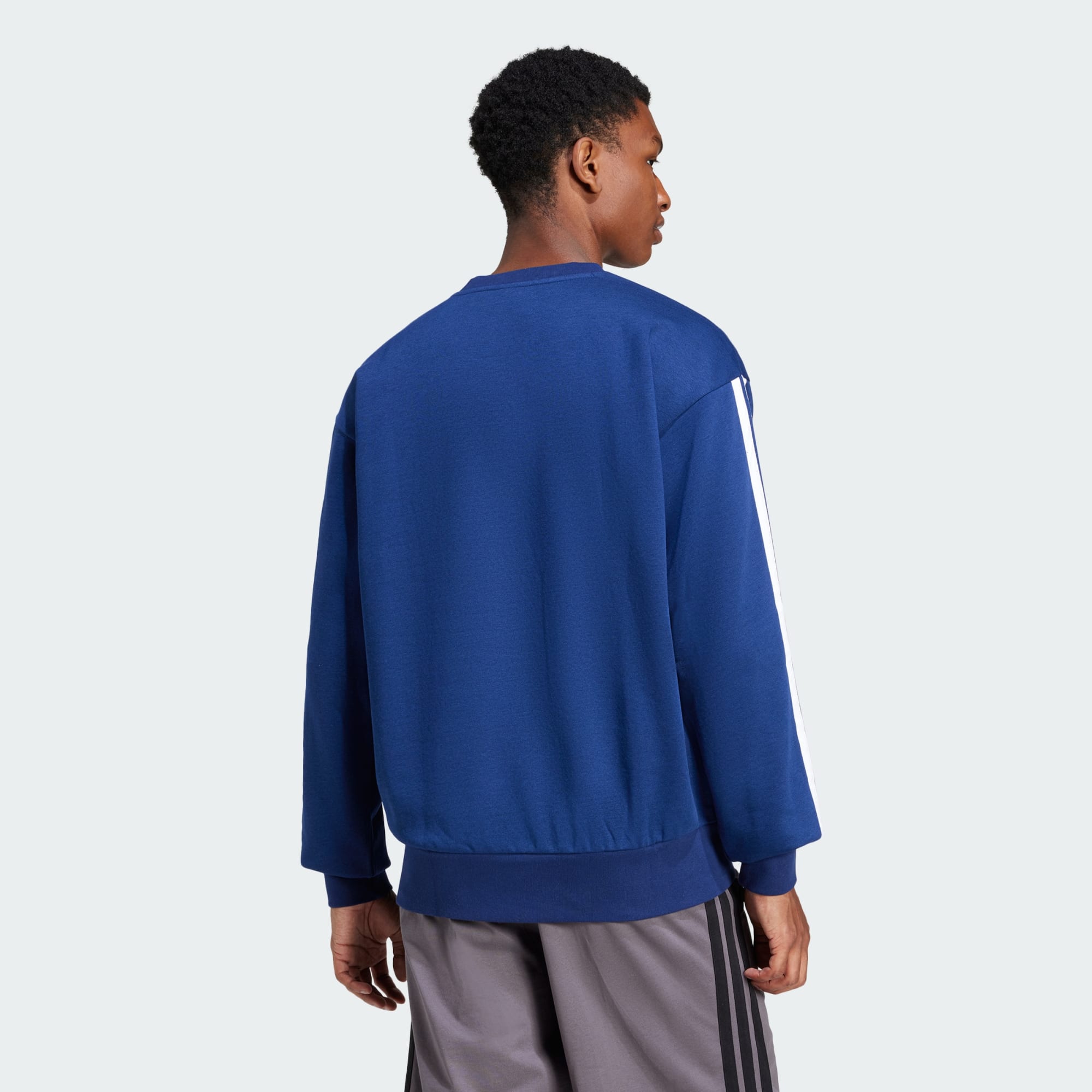 Essentials 3-Stripes Fleece Sweatshirt