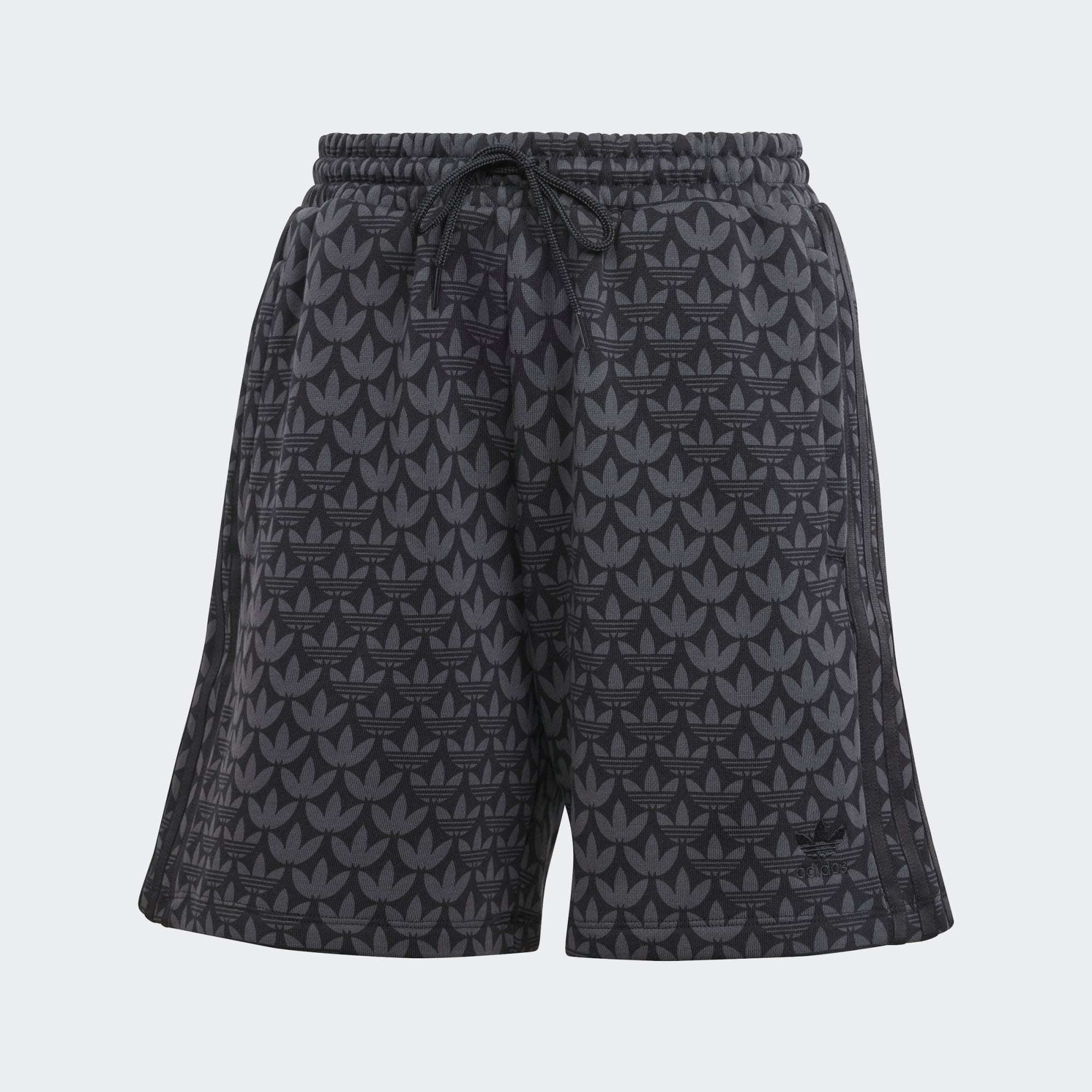 adidas Trefoil Monogram Shorts - Black | Women's Lifestyle | adidas US