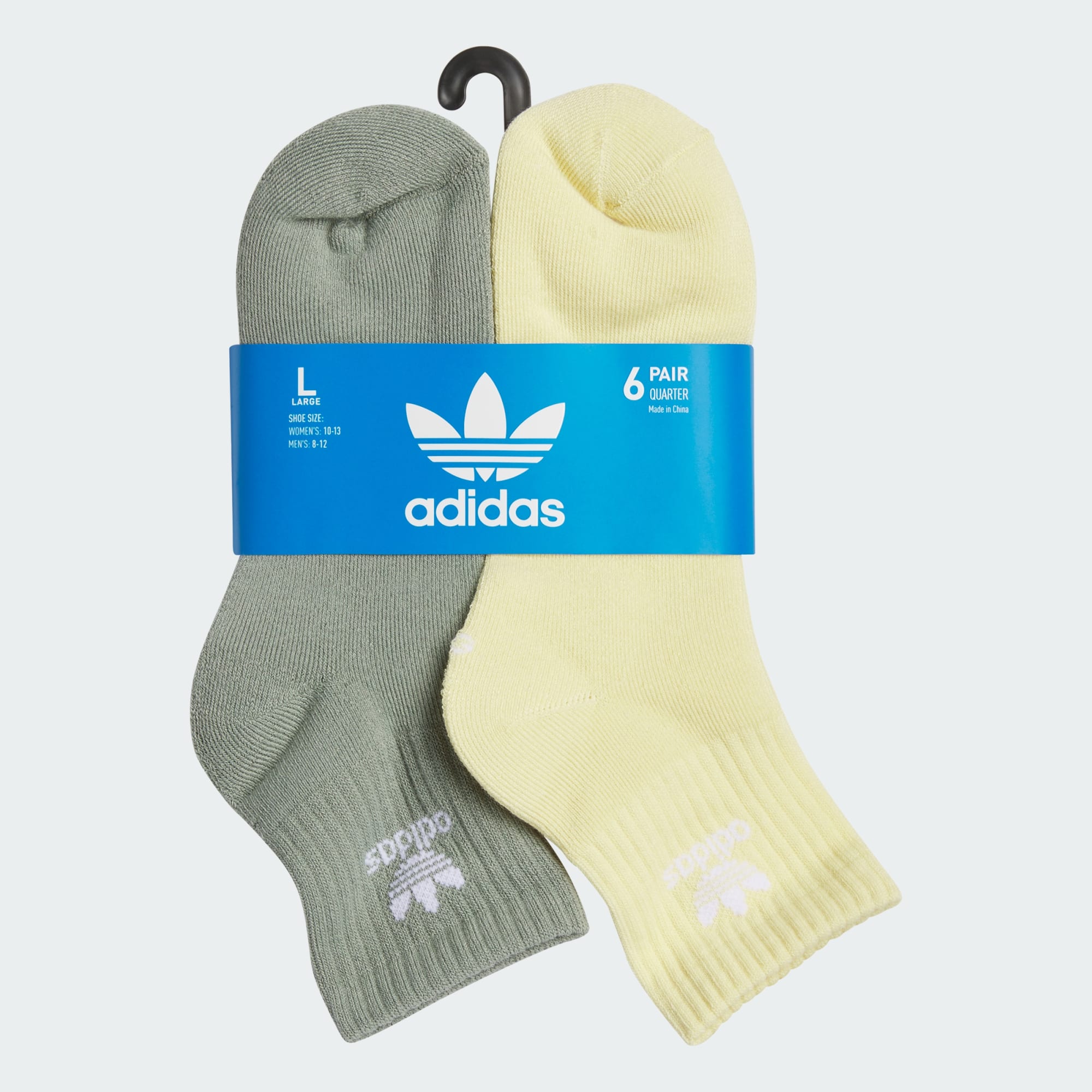 Trefoil Quarter Socks 6 Pairs