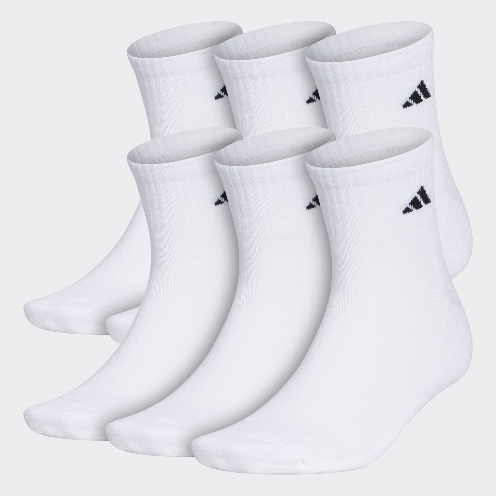 Athletic Cushioned Quarter Socks 6 Pairs XL
