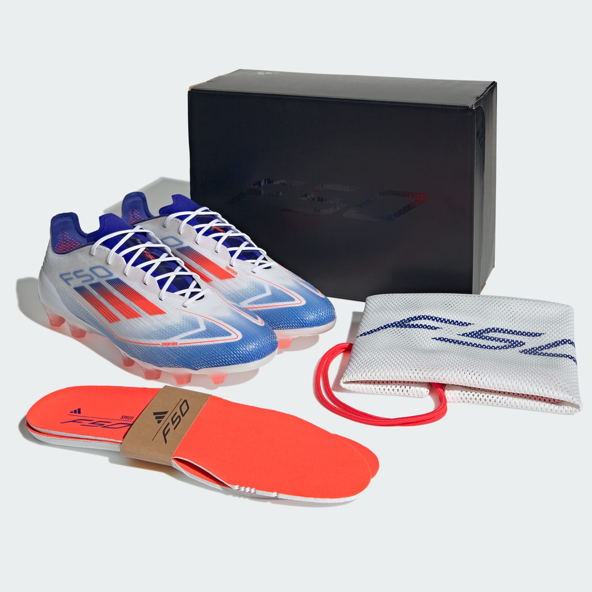 adidas F50 elite HG/AGホワイト/レッド/ブルー adidas F50 elite HG/AGホワイト/レッド/ブルー adidas アディダス F50