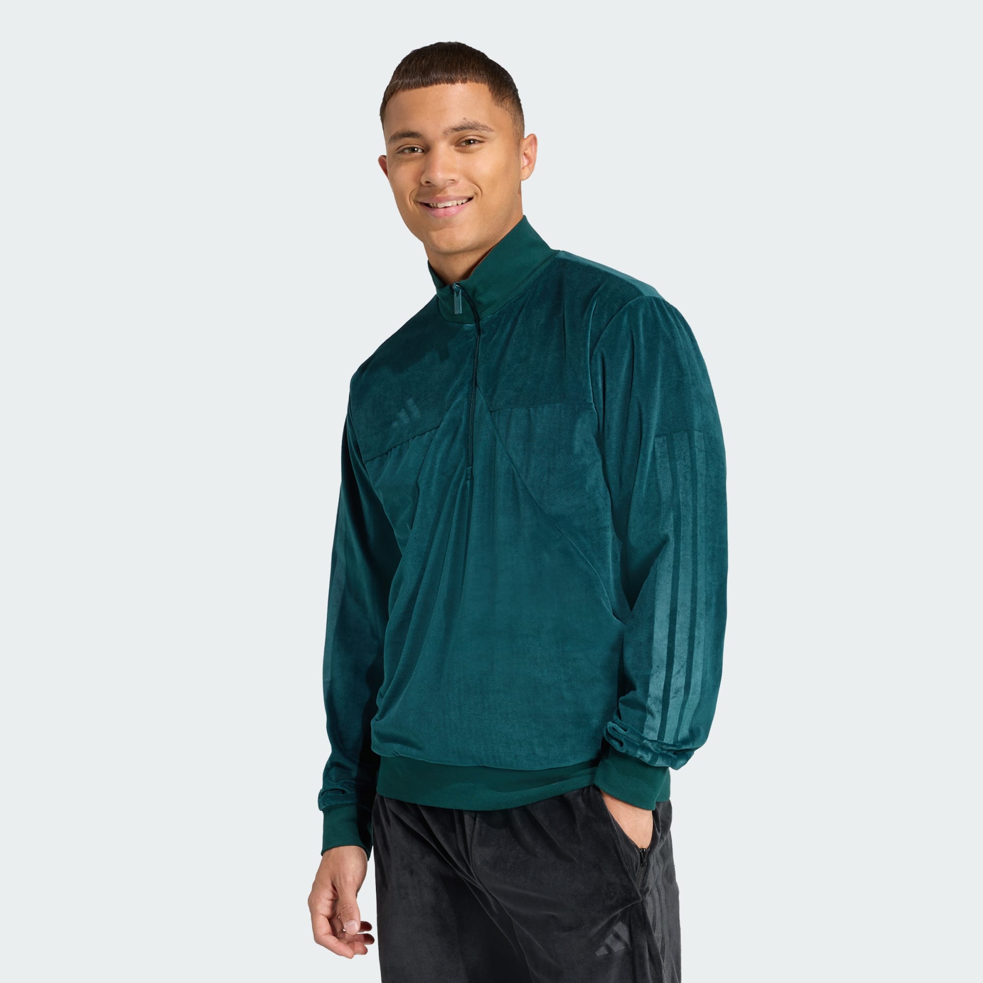 VELOUR HALF ZIP Track Top