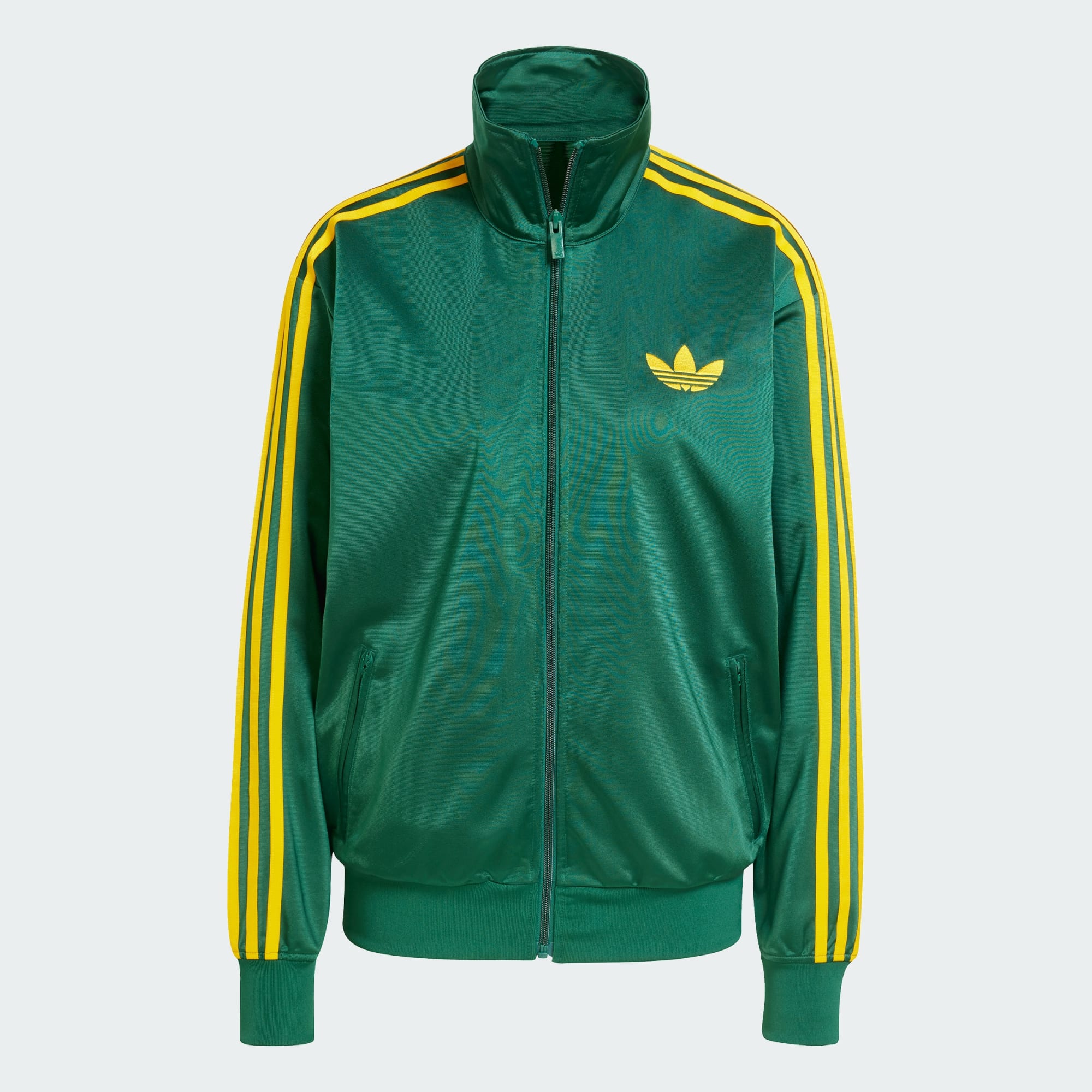 Track top adicolor Classic Firebird Loose Verde JP2299 01 laydown
