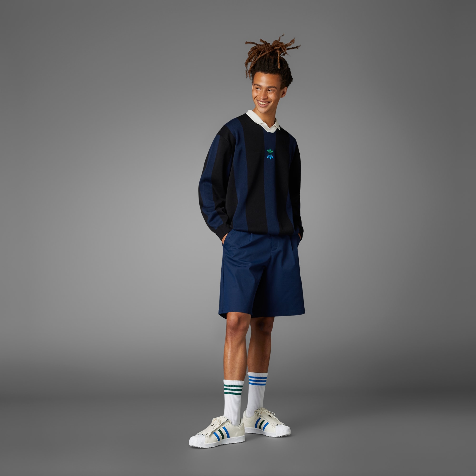 アディダス 【ゴルフ】ROLLING LINKS 長袖ニットポロ - ブラック