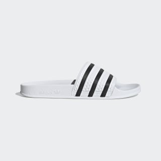 adidas originals adilette slider sandals in white