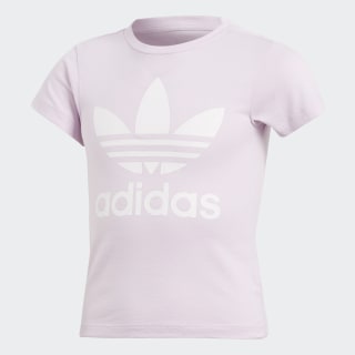 adidas trefoil tee pink