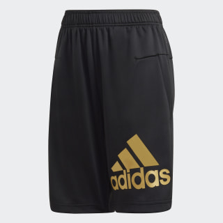 adidas black and gold shorts
