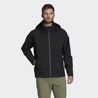 adidas black rain jacket