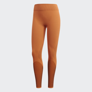 adidas warp knit tights orange