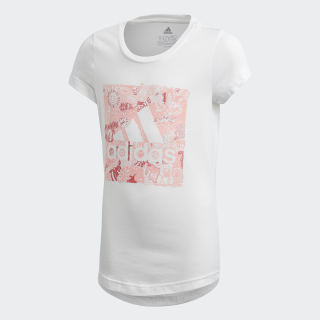 adidas Must Haves Doodle Badge of Sport T-Shirt - Weiß ...