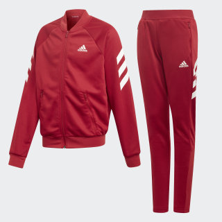 burgundy adidas jogging suit
