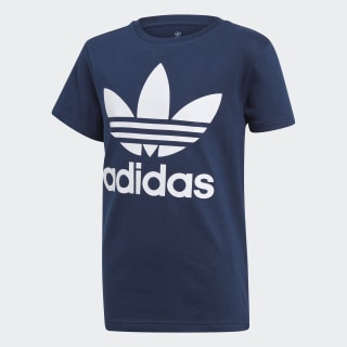 adidas trefoil t shirt navy