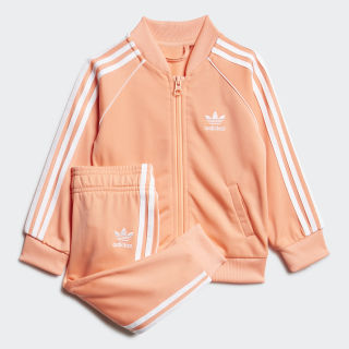 adidas track suit orange