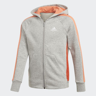 grey and orange adidas hoodie
