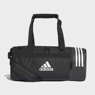 Adidas Convertible 3 Stripes Duffel Bag Small Black Adidas
