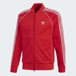 casaco adidas vermelho e preto