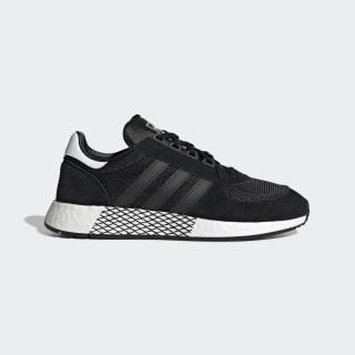 black and white adidas running shoes