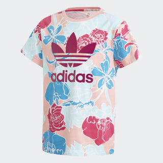 pink floral adidas shirt