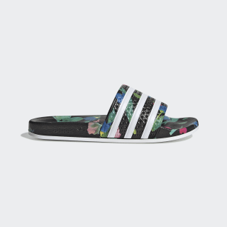 adidas floral sliders