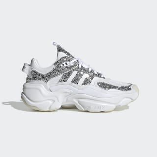 white glitter tennis shoes