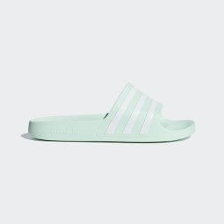 green adidas flip flops