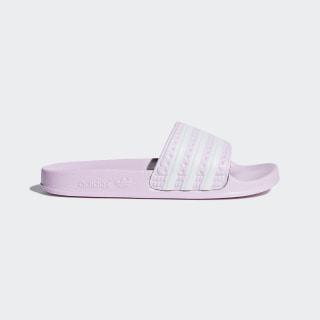 girls pink adidas slides