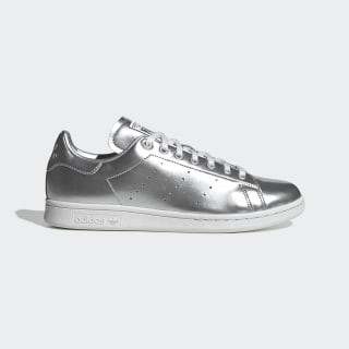 silver metallic shoes