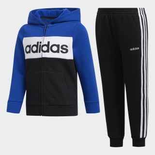 adidas Cotton Fleece Jacket and Jogger Set - Multi