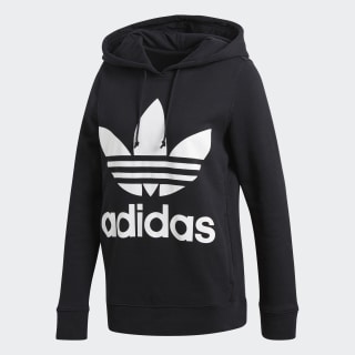 felpa adidas trefoil nera