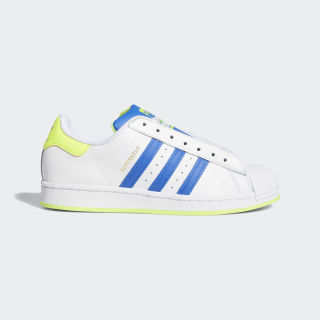 adidas superstar yellow stripe