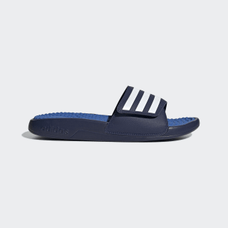 green and white adidas slides