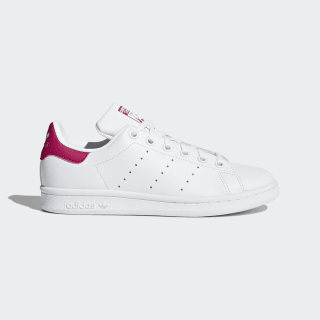 Kids Stan Smith Cloud White and Bold Pink Shoes | adidas US