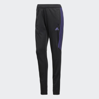 purple and black adidas pants