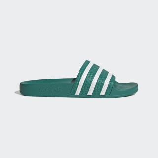 adilette slides green