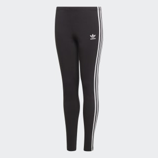 adidas leggings black stripes