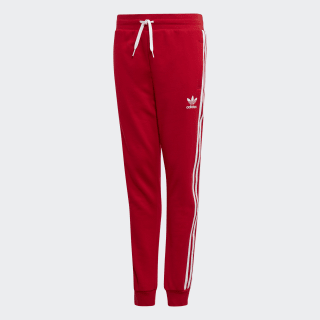 white joggers red stripe