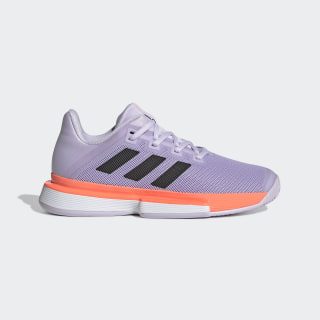 purple tennis shoes