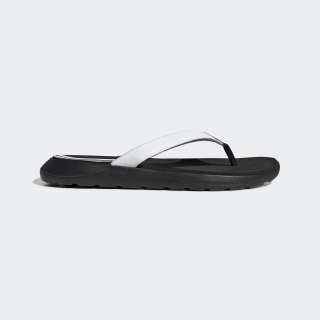 white memory foam flip flops