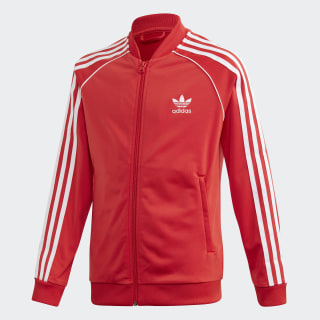 adidas superstar track jacket red