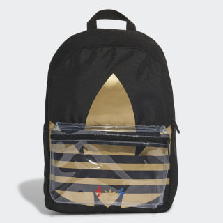 adidas originals backpack black and gold