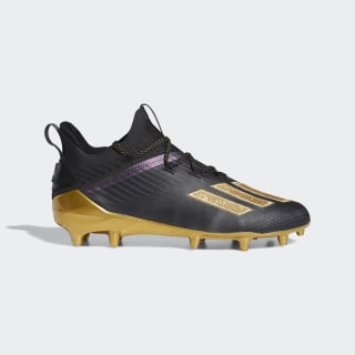 youth black and gold football cleats